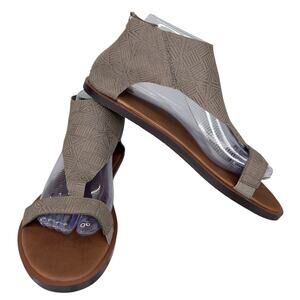 Sanuk Yoga Dawn T-Strap Sandals Brindle Taupe 9